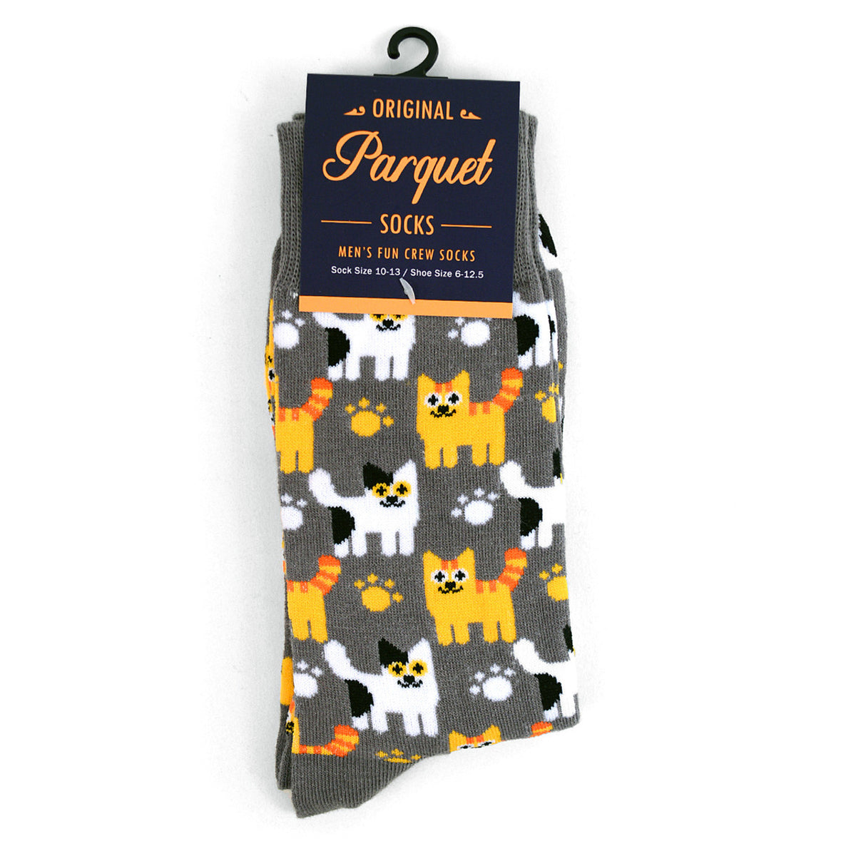 PARQUET Brand Men’s KITTEN Socks KITTENS ALL OVER - Novelty Socks And Slippers