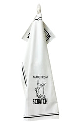HEY NOW Brand By Fabdaz Cat Kitchen Tea Towel MADE FROM SCRATCH - Novelty Socks And Slippers