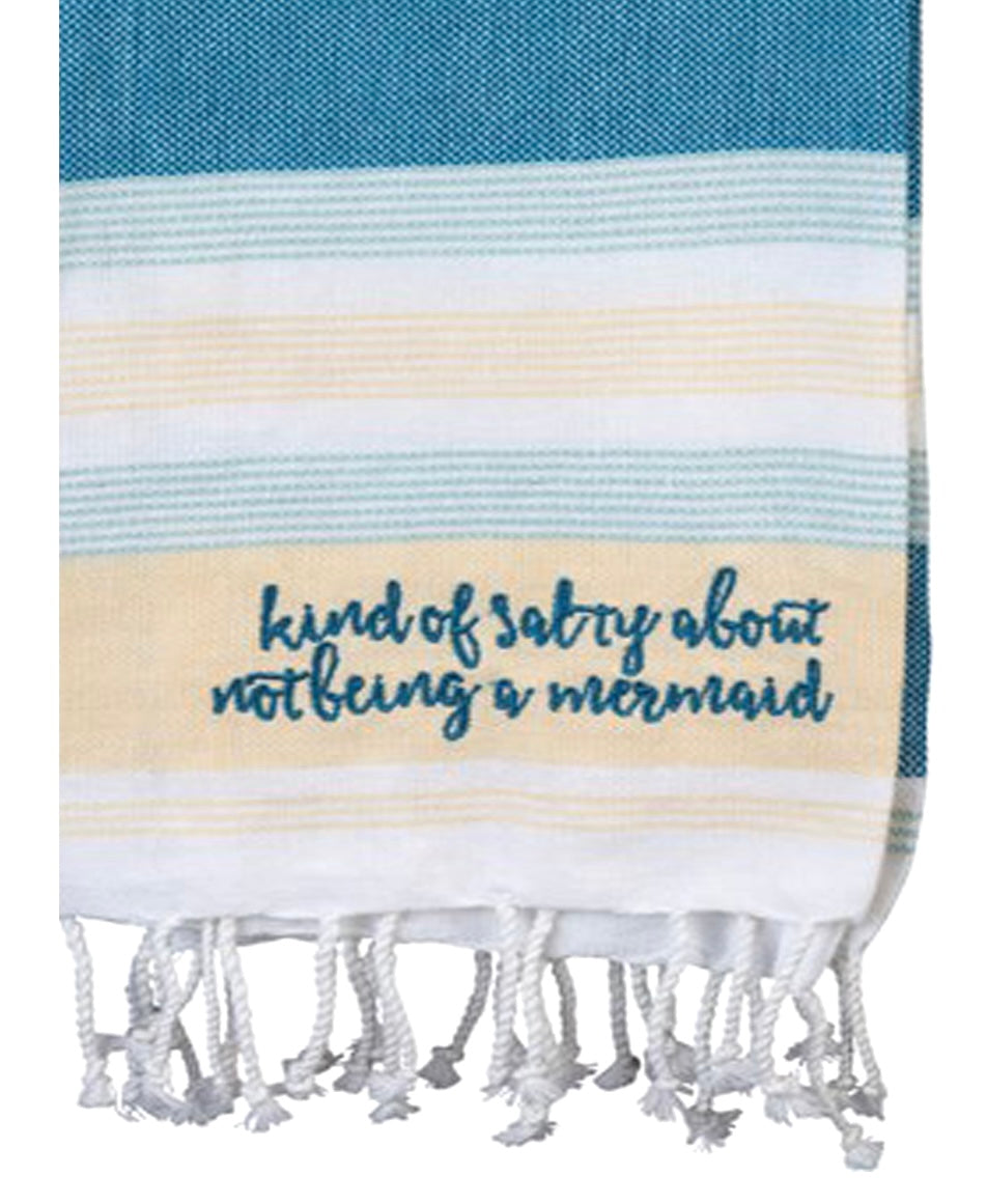 PRIMITIVES BY KATHY Kitchen Towel ‘KIND OF SALTY ABOUT NOT BEING A MERMAID’ - Novelty Socks And Slippers