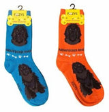 FOOZYS Brand Ladies NEWFOUNDLAND Dog 2 Pair Of Socks - Novelty Socks And Slippers