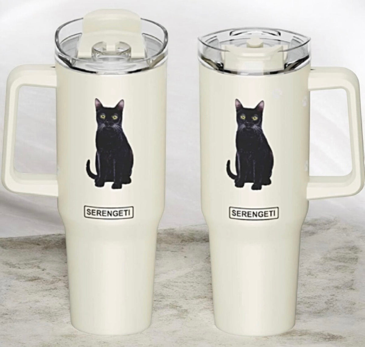 Dog & Cat Stainless Steel Ultimate 40 Oz. Tumbler Hot & Cold Travel Mug By E&S Pets (Choose Breed)