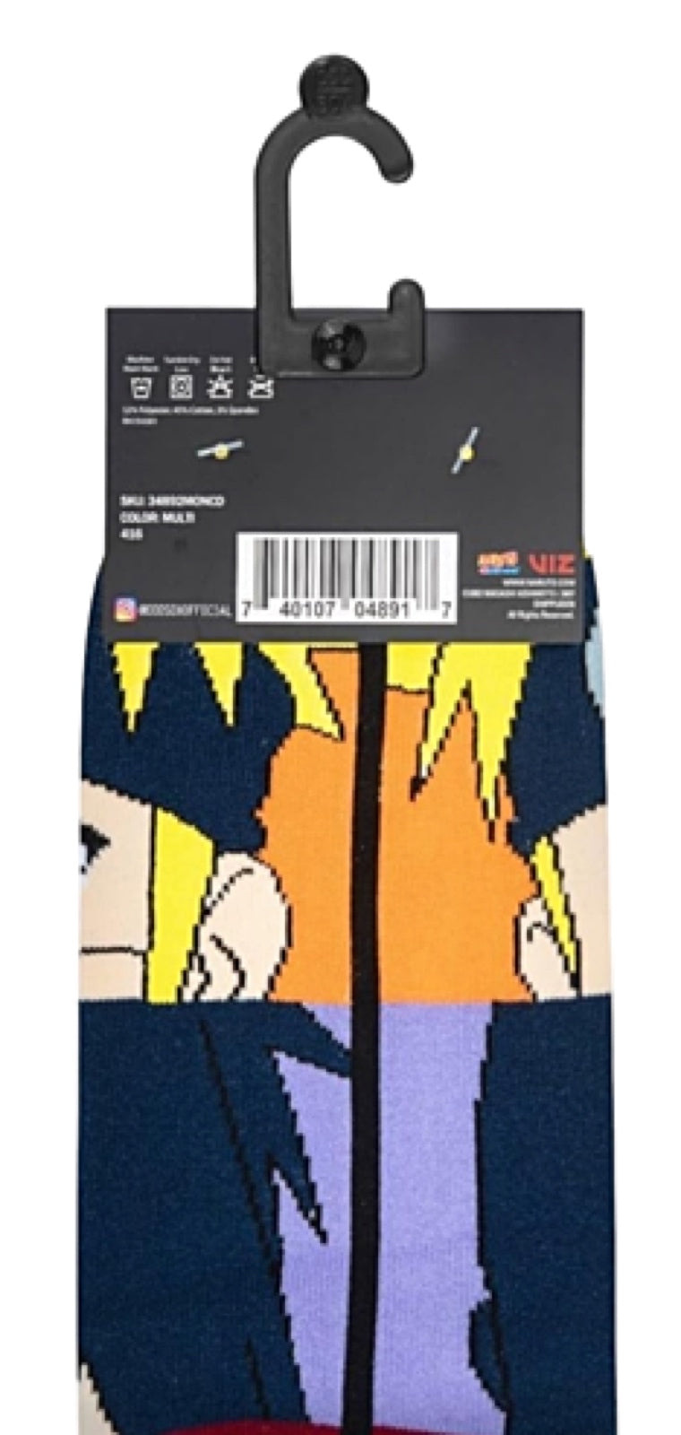 NARUTO Men’s FACES MASH UP Socks ODD SOX Brand - Novelty Socks for Less