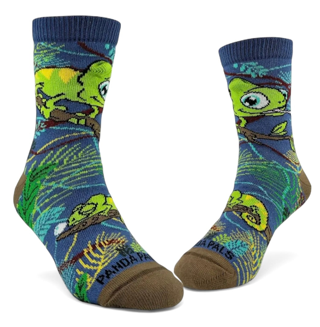CHAMELEON Unisex Kids Socks (Choose Size) Sock Panda Brand - Novelty Socks And Slippers