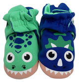 PALS SOCKS Brand Unisex T-REX & TRICERATOPS BABY BOOTIES (CHOOSE SIZE) - Novelty Socks And Slippers