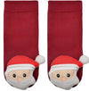 BOOGIE TOES Baby SANTA CLAUS Rattle Gripper Bottom Socks By PIERO LIVENTI - Novelty Socks And Slippers