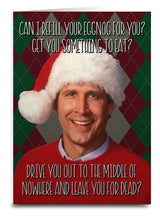 Sassy Christmas Greeting Card With CLARK GRISWOLD ‘CAN I REFILL YOUR EGGNOG’ - Novelty Socks And Slippers