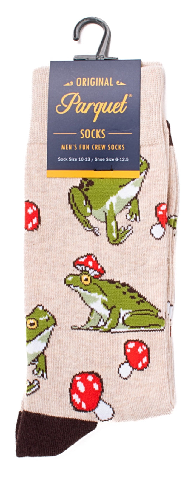 PARQUET Brand Men’s FROGS & MUSHROOMS Socks - Novelty Socks for Less