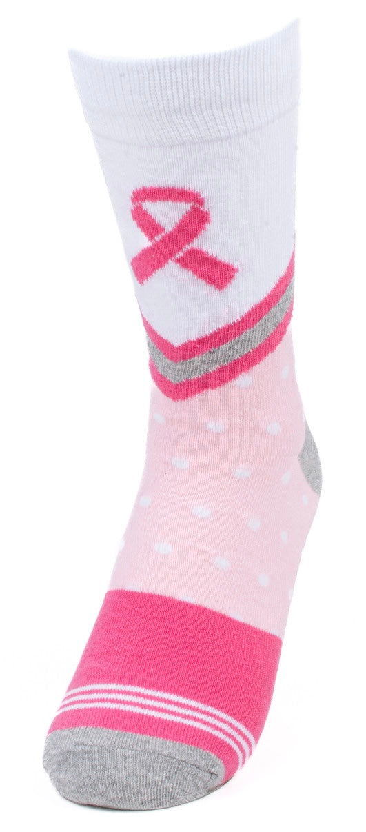 PARQUET Brand Ladies BREAST CANCER Socks PINK RIBBON AWARENESS - Novelty Socks And Slippers