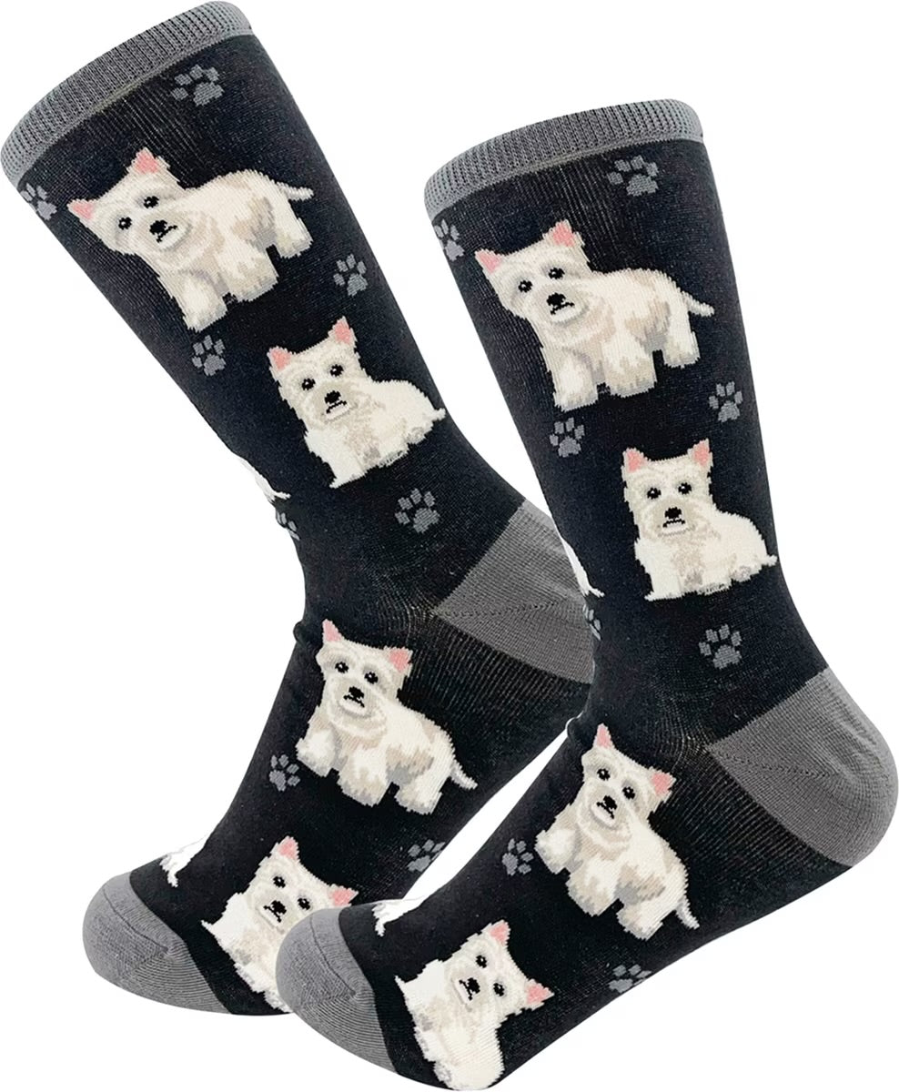 WESTIE Dog Adult Unisex Socks By E&S Pets Choose Style