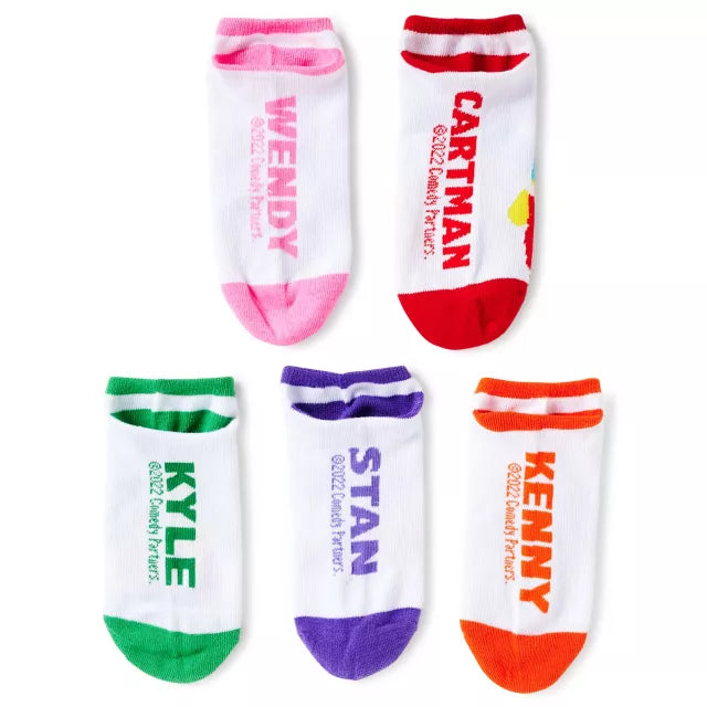 SOUTH PARK Ladies 5 Pair Of No Show Socks CARTMAN, WENDY, STAN - Novelty Socks And Slippers
