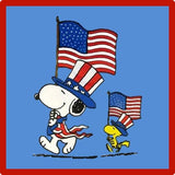 PEANUTS Ladies 2 Pair of SNOOPY PATRIOTIC No Show Socks ‘SUMMER VIBES’