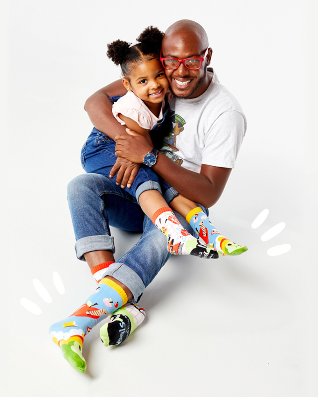 JULIUS The Monkey & SAM The Grub UNISEX TODDLER & KIDS Mismatched Gripper Bottom Socks PALS SOCKS Brand (CHOOSE SIZE) By PAUL FRANK - Novelty Socks And Slippers