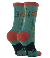 OOOH YEAH Brand Ladies BEAR NEEDS Socks ‘YES I SHIT IN THE WOODS’ (Choose Color) - Novelty Socks And Slippers