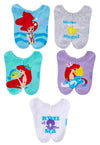 DISNEY THE LITTLE MERMAID Ladies 5 Pair Of No Show Socks With FLOUNDER - Novelty Socks And Slippers
