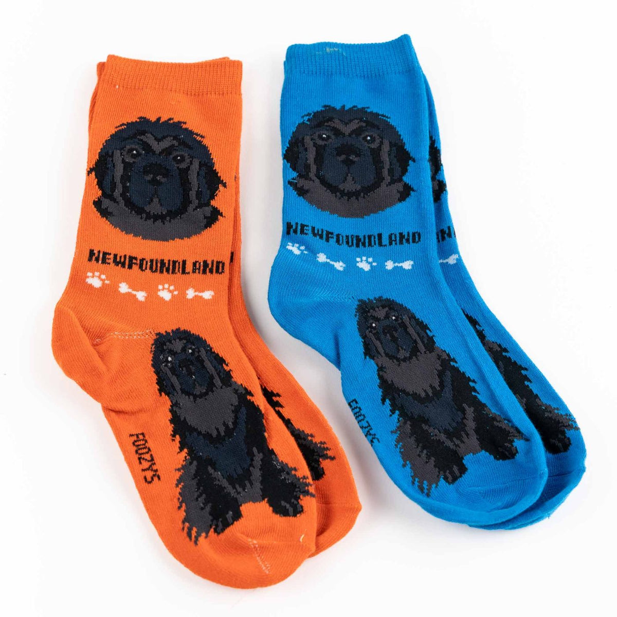 FOOZYS Brand Ladies NEWFOUNDLAND Dog 2 Pair Of Socks - Novelty Socks And Slippers