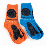 FOOZYS Brand Ladies NEWFOUNDLAND Dog 2 Pair Of Socks - Novelty Socks And Slippers