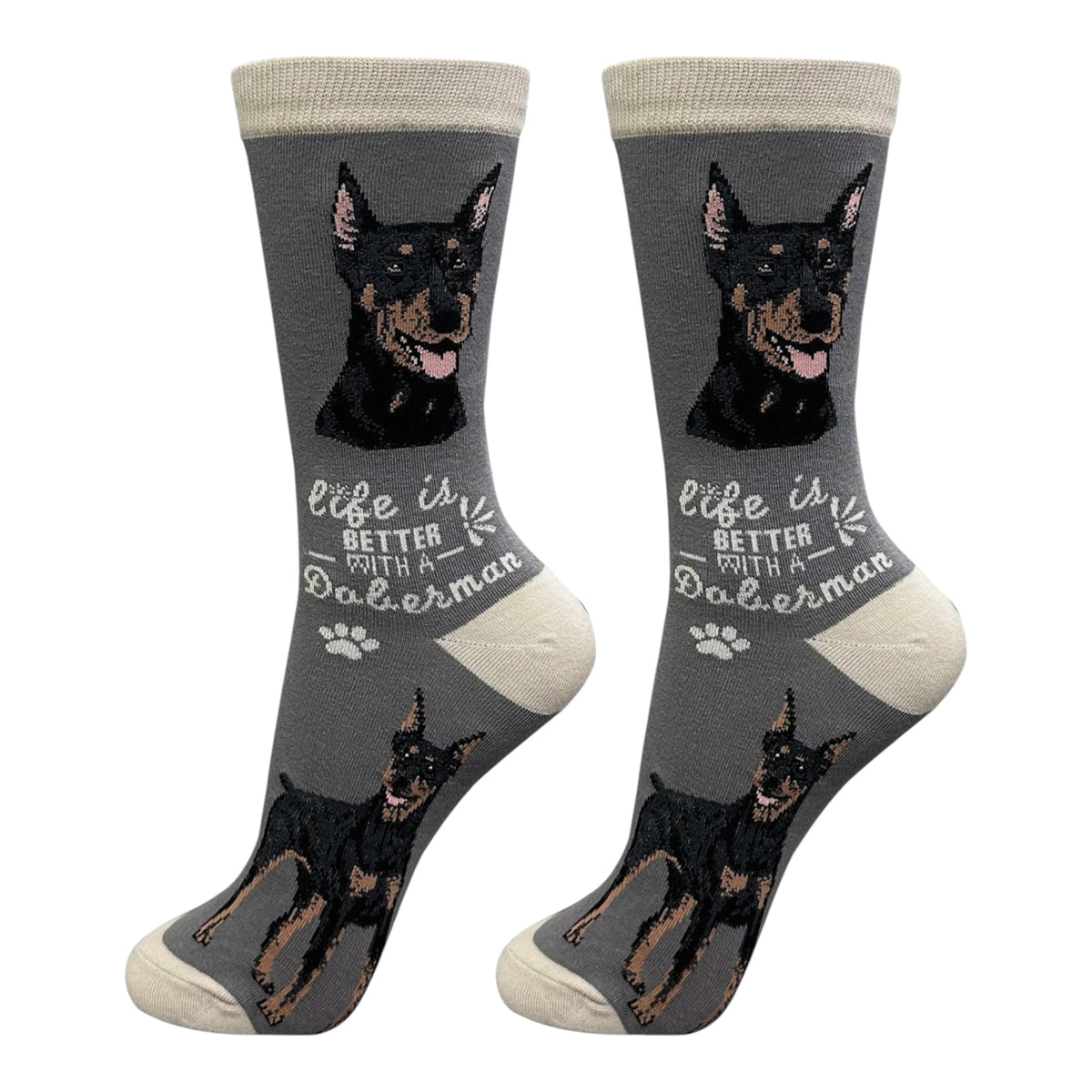 DOBERMAN Dog Adult Unisex Socks By E&S Pets Choose Style