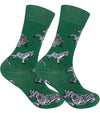 ZEBRA Adult Unisex Socks FUNATIC Brand Zebras All Over - Novelty Socks And Slippers