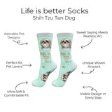 BEIGE SHIH TZU Dog Adult Unisex Socks By E&S Pets Choose Style