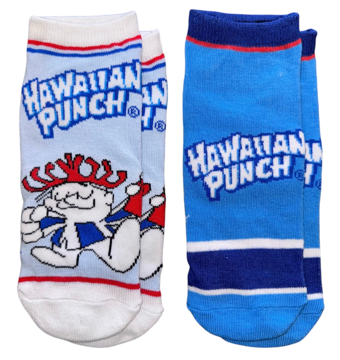 HAWAIIAN PUNCH Drink Ladies 2 Pair Of No Show Socks Odd Sox Brand - Novelty Socks And Slippers