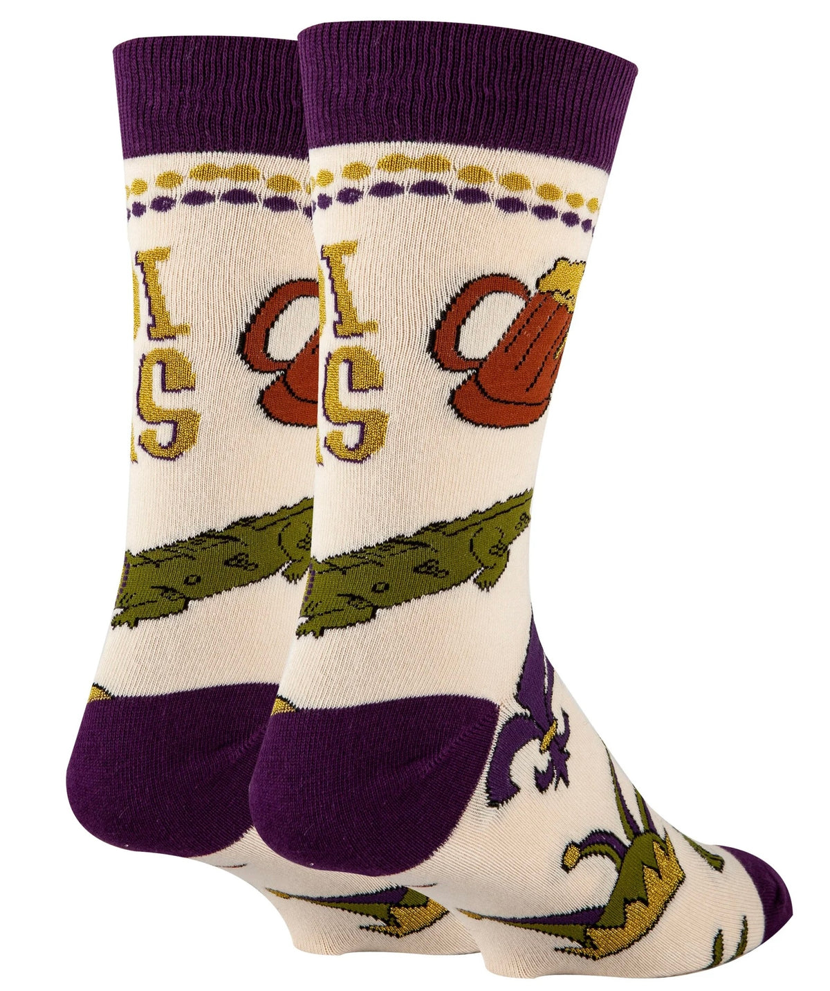 OOOH YEAH Brand Men’s MARDI GRAS Socks - Novelty Socks And Slippers