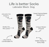 BLACK LABRADOR Dog Adult Unisex Socks By E&S Pets Choose Style