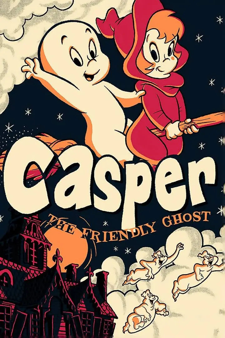 CASPER THE FRIENDLY GHOST MEN’S 2 PAIR OF HALLOWEEN SOCKS