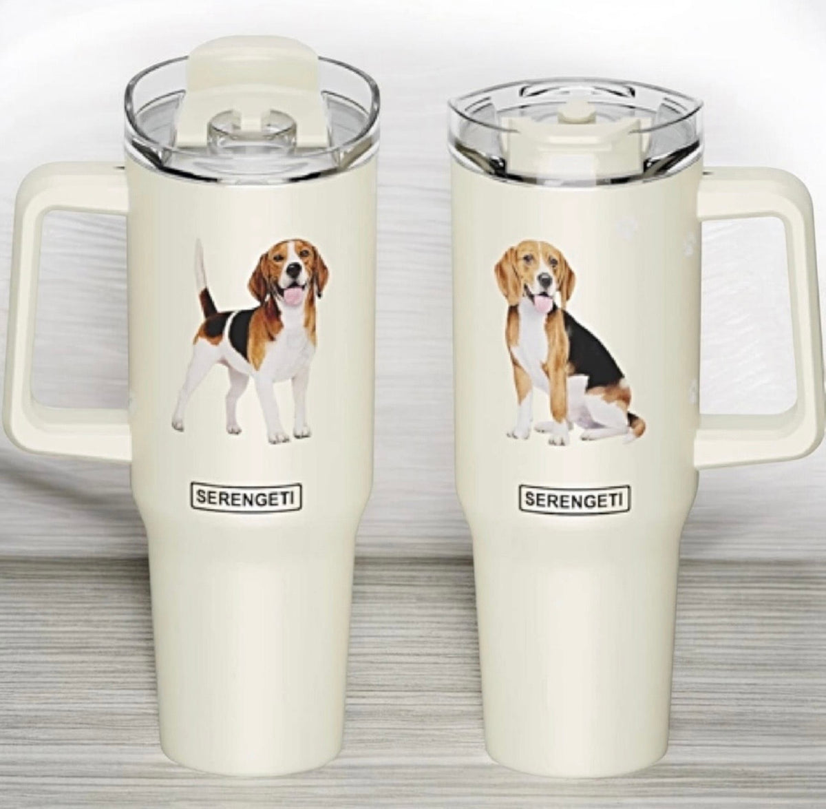 Dog & Cat Stainless Steel Ultimate 40 Oz. Tumbler Hot & Cold Travel Mug By E&S Pets (Choose Breed)