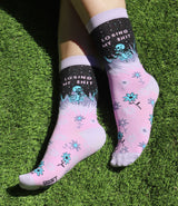 GROOVY THINGS Brand Ladies ‘LOSING MY SHIT’ Socks With SKELETON - Novelty Socks And Slippers