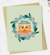 Cat Christmas Greeting Card MEOWY CHRISTMAS *Made In The USA! - Novelty Socks And Slippers