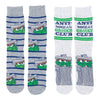 SESAME STREET Men’s 2 Pair of OSCAR THE GROUCH Socks ‘Anti-Social Grouch Club’