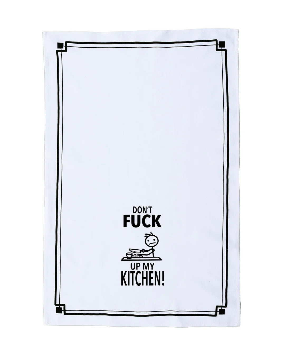 HEY NOW Brand By Fabdaz DON’T FUCK UP MY KITCHEN Kitchen Tea Towel - Novelty Socks And Slippers