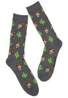 DISNEY TOY STORY Men’s Socks SHERIFF WOODY & CACTUS PLANTS - Novelty Socks And Slippers