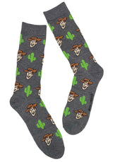 DISNEY TOY STORY Men’s Socks SHERIFF WOODY & CACTUS PLANTS - Novelty Socks And Slippers