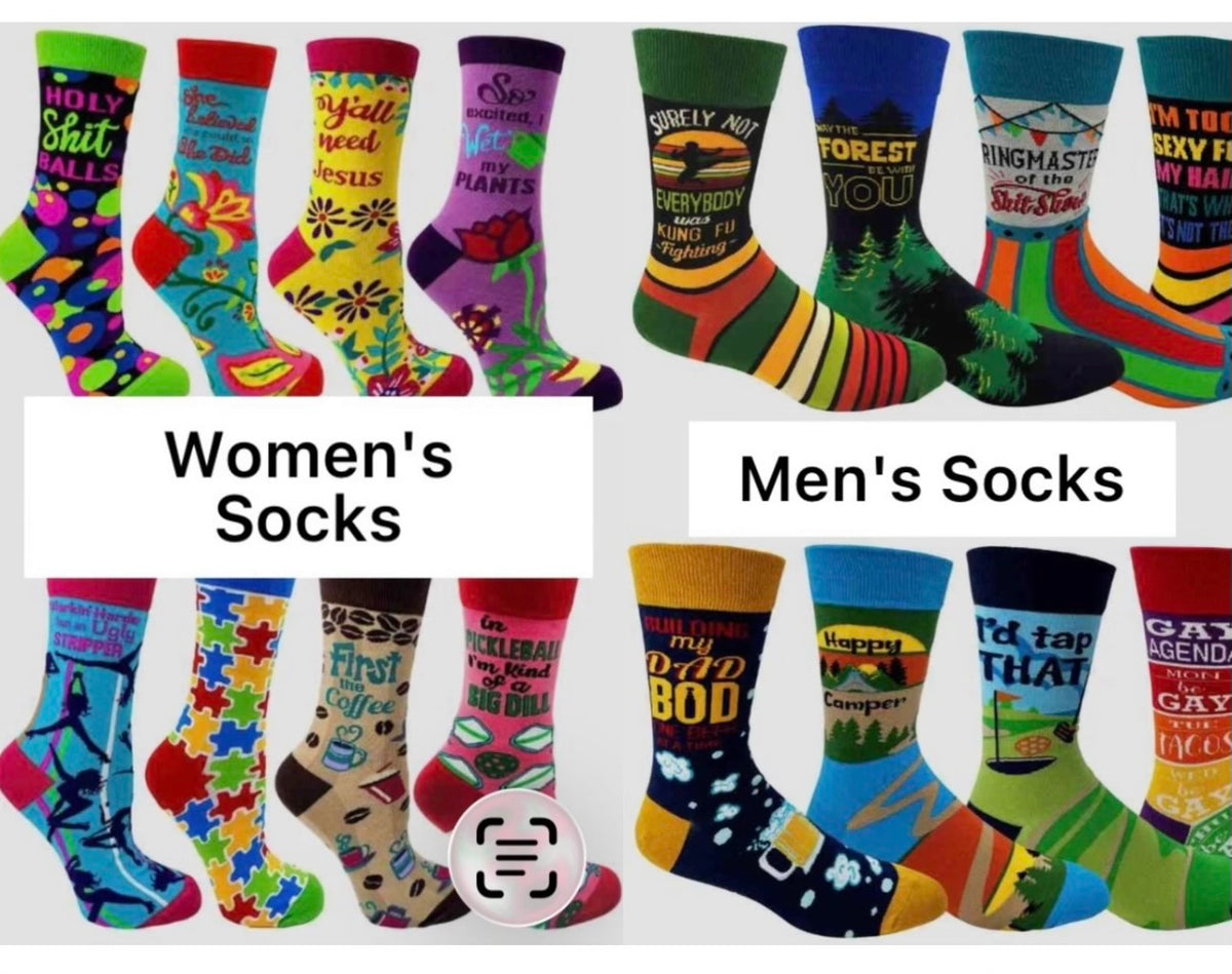 REAL MEN WEAR SCRUBS Men’s HEALTHCARE Socks FABDAZ Brand - Novelty Socks And Slippers