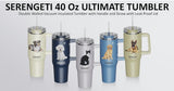 Dog & Cat Stainless Steel Ultimate 40 Oz. Tumbler Hot & Cold Travel Mug By E&S Pets (Choose Breed)