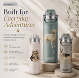 Dog & Cat Stainless Steel 24 Oz. Water Bottle By E&S Pets (Choose Breed)