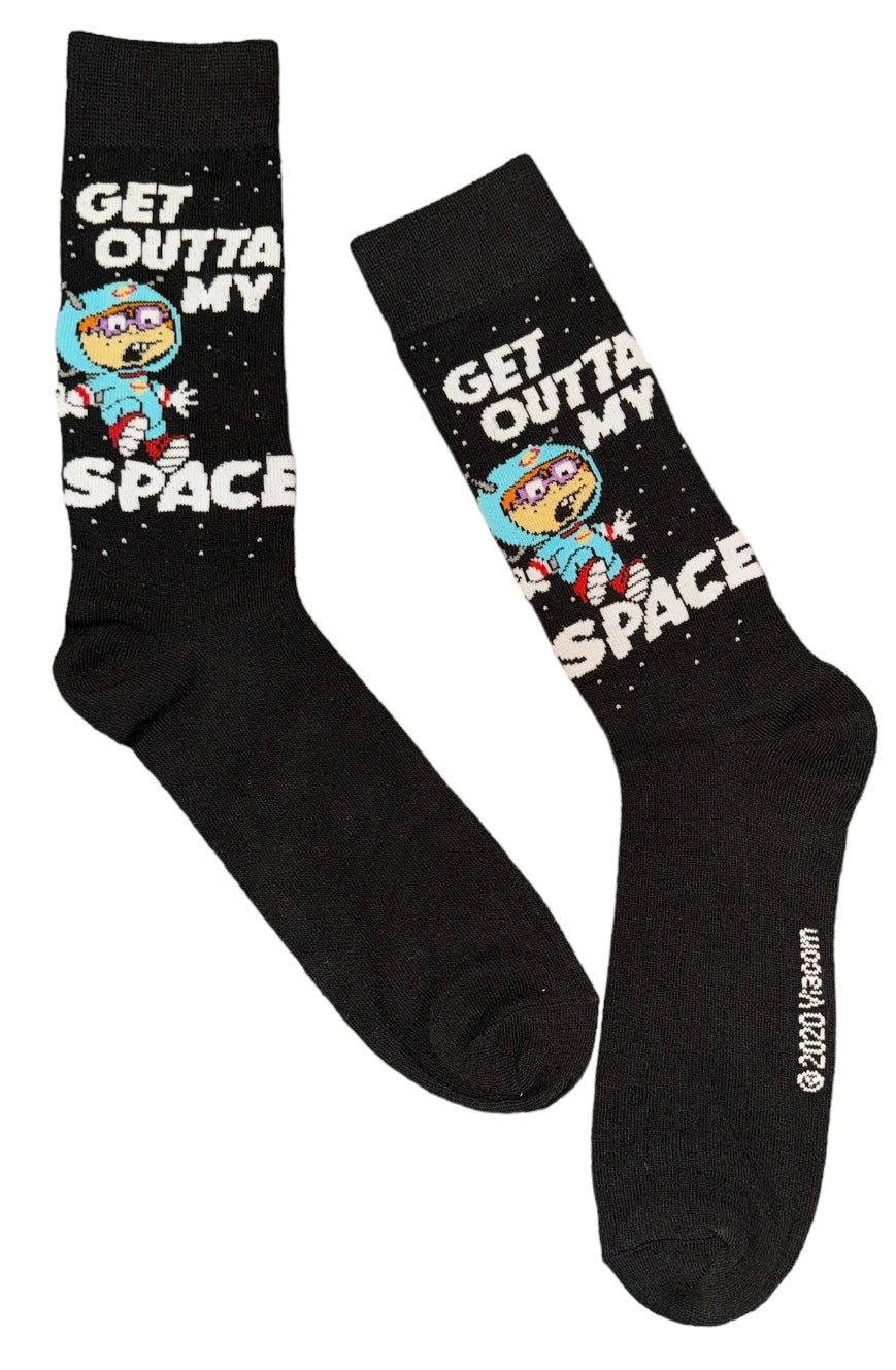 RUGRATS Mens CHUCKIE Socks ‘GET OUTTA MY SPACE’ - Novelty Socks And Slippers