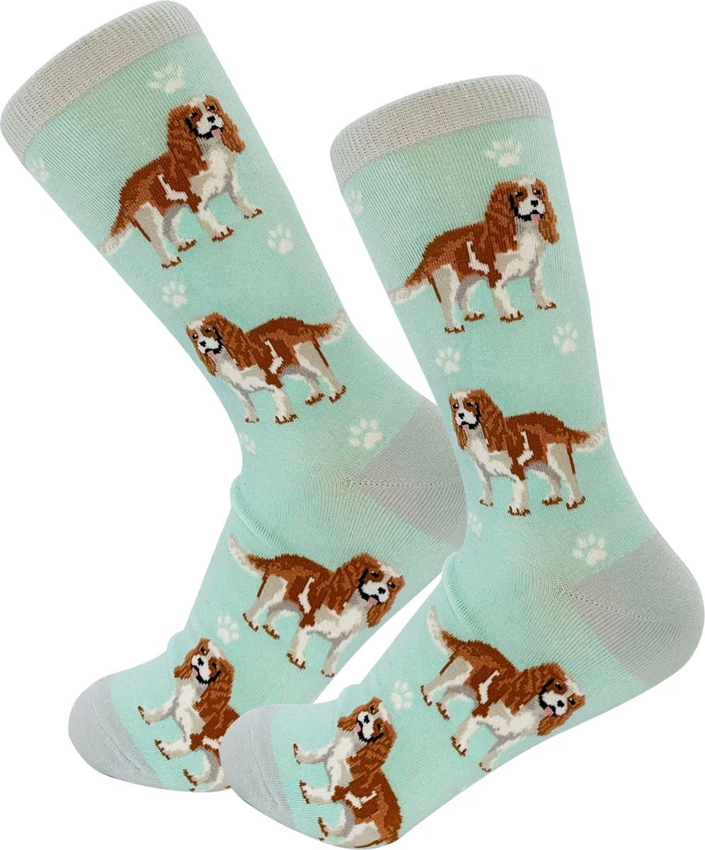 CAVALIER KING CHARLES Dog Adult Unisex Socks By E&S Pets Choose Style