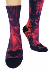 DISNEY Ladies Tie Dye MICKEY MOUSE Athletic Crew Socks - Novelty Socks And Slippers