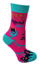 DIDN’T MEAN TO OFFEND YOU IT'S JUST A BONUS Ladies Socks FABDAZ Brand - Novelty Socks And Slippers