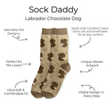 CHOCOLATE LABRADOR Dog Adult Unisex Socks By E&S Pets Choose Style