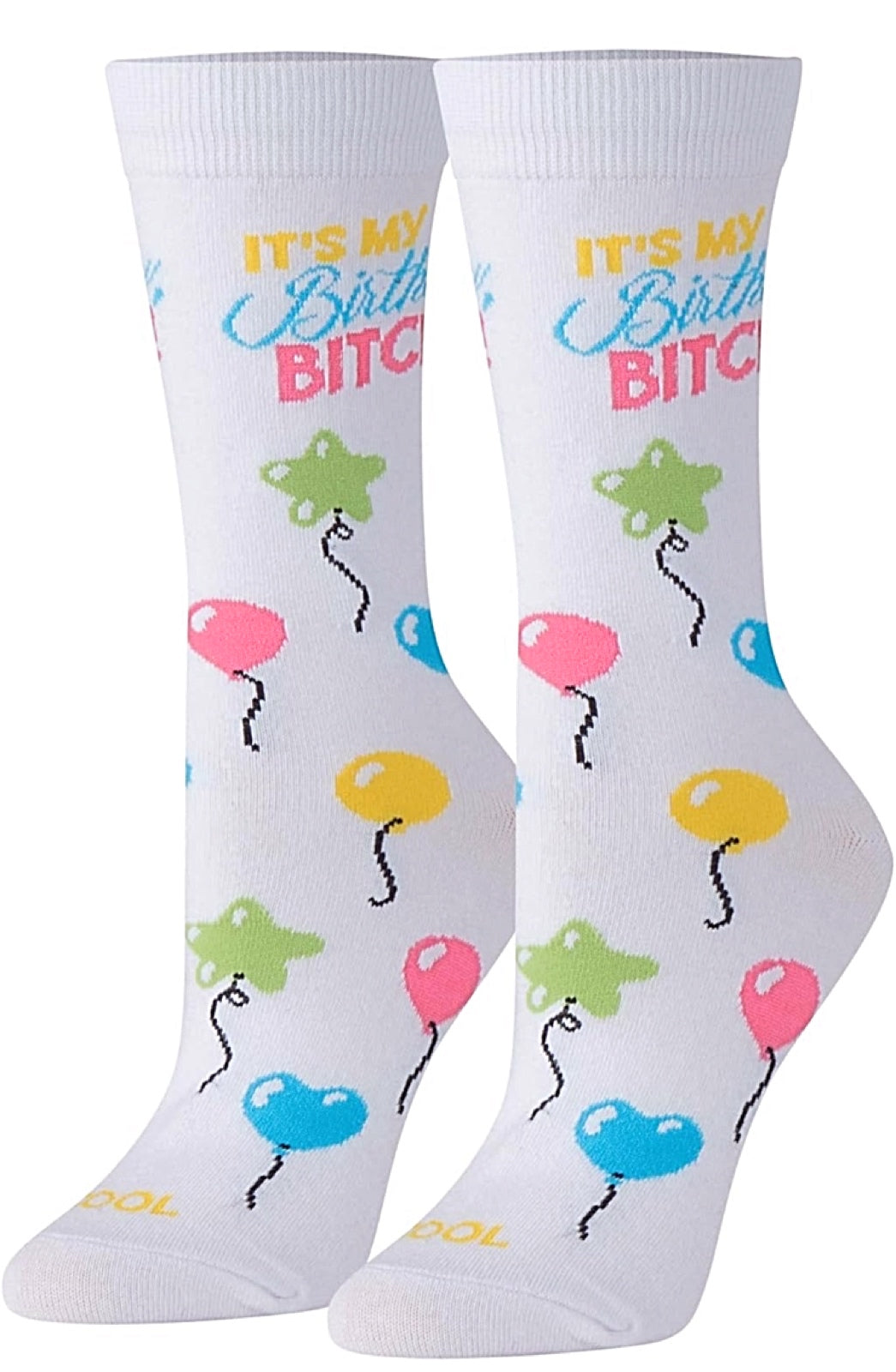 COOL SOCKS BRAND Ladies BIRTHDAY Socks 'IT’S MY BIRTHDAY BITCH’ - Novelty Socks for Less