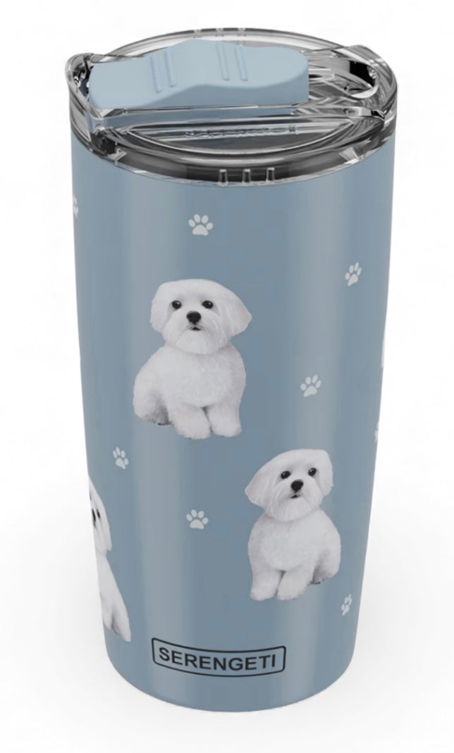 Dog & Cat Stainless Steel Ultimate 20 Oz. Hot & Cold Travel Mug Tumbler By E&S Pets (Choose From 40+ BREEDS) - Novelty Socks And Slippers