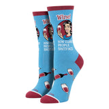 WINE HOW CLASSY PEOPLE GET SHITFACED LADIES SOCKS COOL SOCKS BRAND