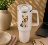Dog & Cat Stainless Steel Ultimate 40 Oz. Tumbler Hot & Cold Travel Mug By E&S Pets (Choose Breed)