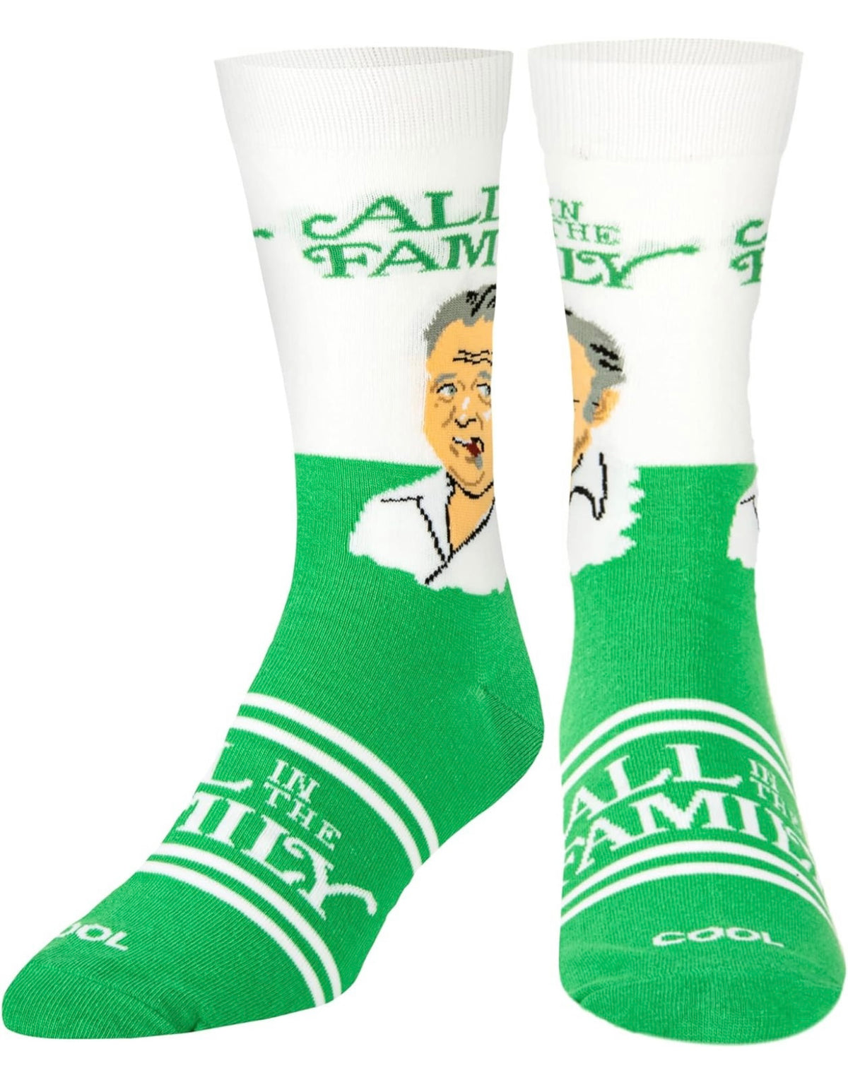 ALL IN THE FAMILY TV SHOW MEN’S ARCHIE BUNKER SOCKS COOL SOCKS BRAND - Novelty Socks And Slippers