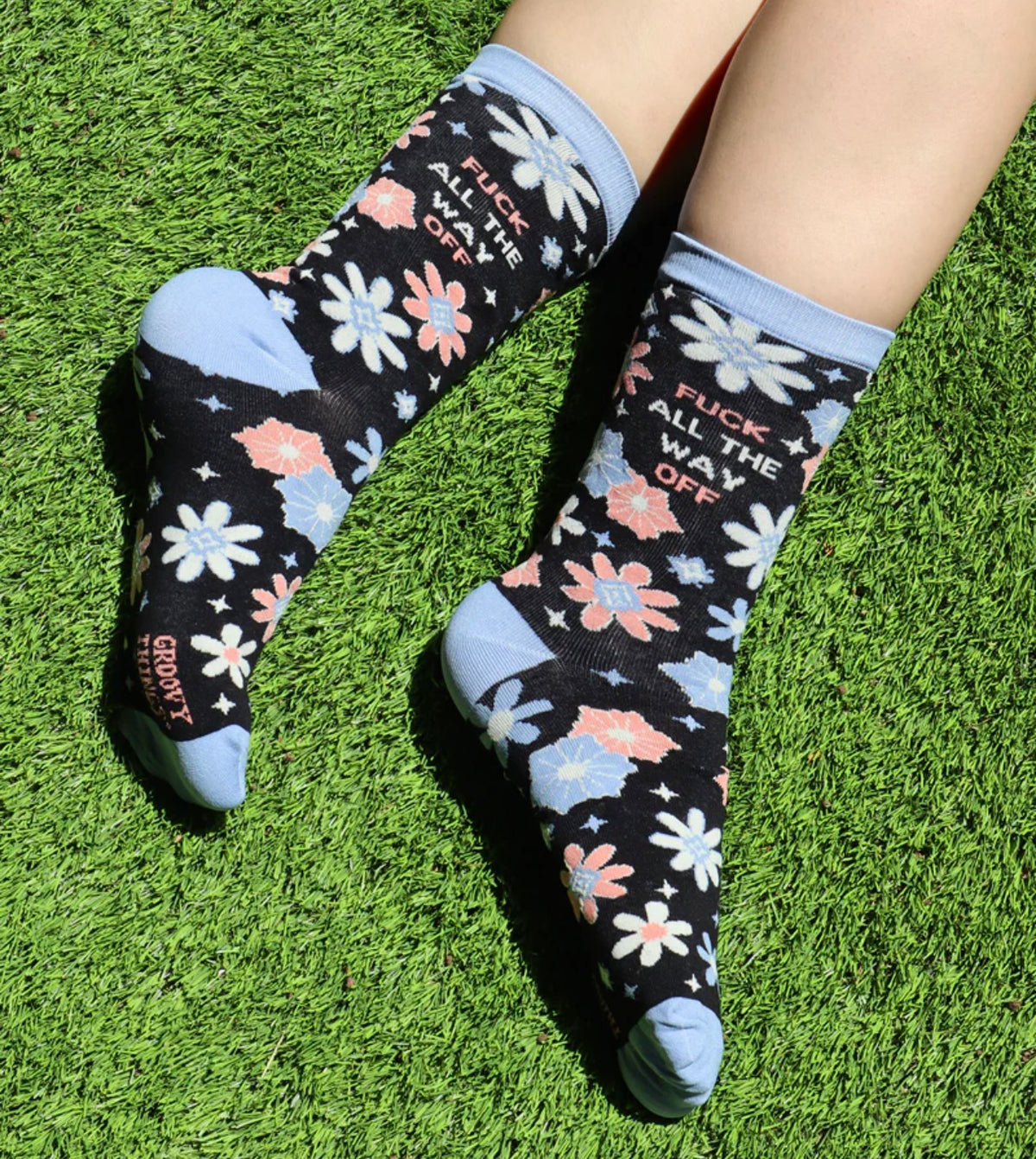 GROOVY THINGS Brand Ladies ‘FUCK ALL THE WAY OFF’ Socks - Novelty Socks And Slippers