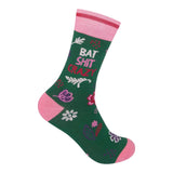 BAT SHIT CRAZY Adult Unisex Socks FUNATIC Brand - Novelty Socks And Slippers