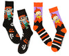 RUGRATS MEN’S HALLOWEEN 2 PAIR OF SOCKS CHUCKIE & TOMMY PICKLES - Novelty Socks And Slippers